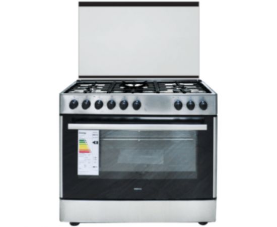 Beko GE15120DX 5 Gas Burner Cooker + Electric Oven – Silver2