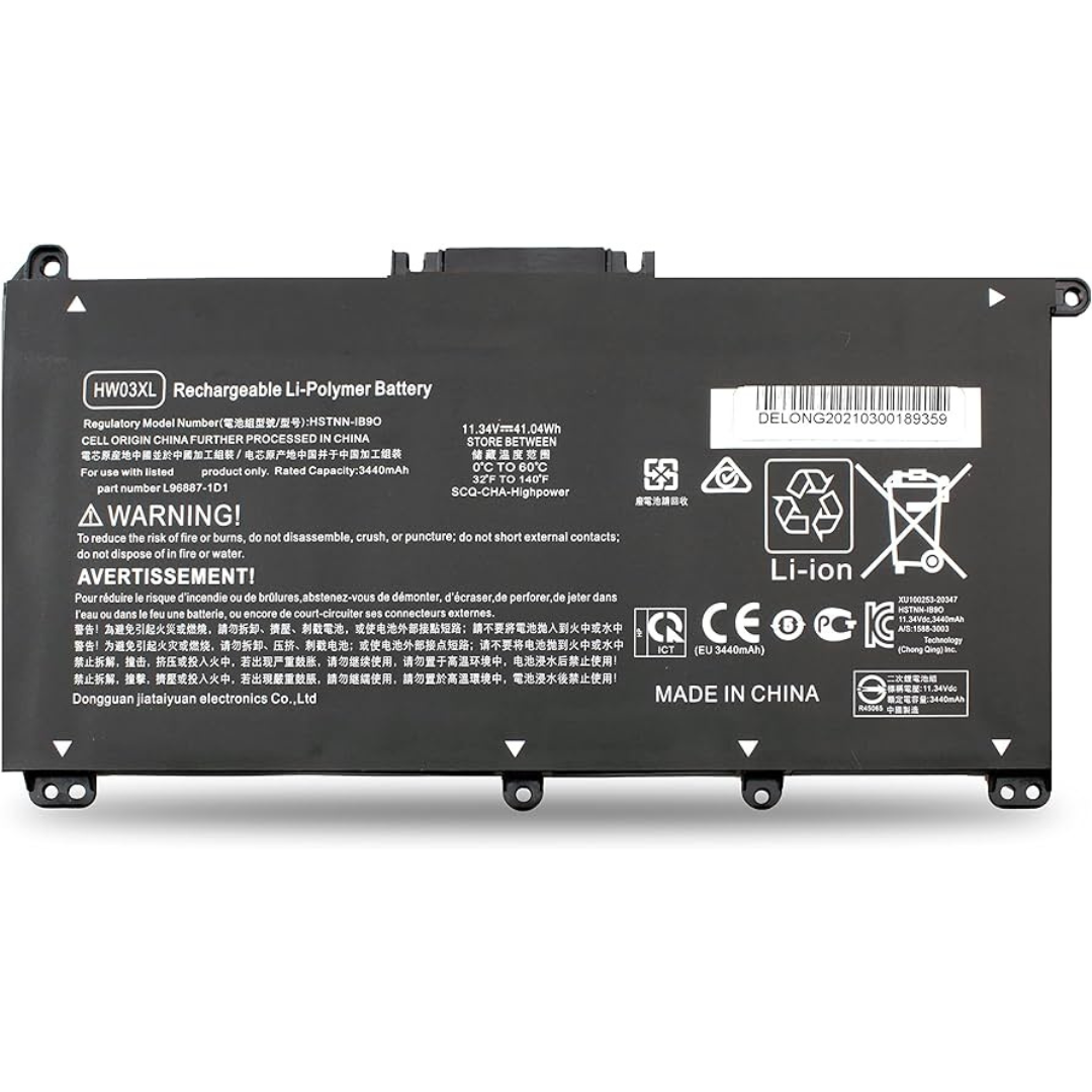 41Wh HP L96887-AC1 L97300-005 battery- HW03XL0