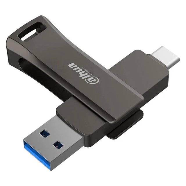 Dahua 64 GB Dual Drive USB 3.2 Gen 1 Gray metal case, Type A & Type C interface- DHI-USB-P629-32-64GB0