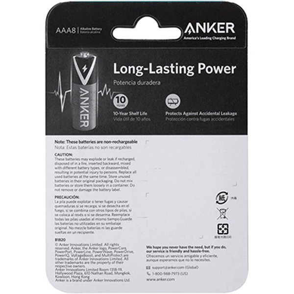 Anker Alkaline AAA Batteries (8-Pack)( B1820H13)4