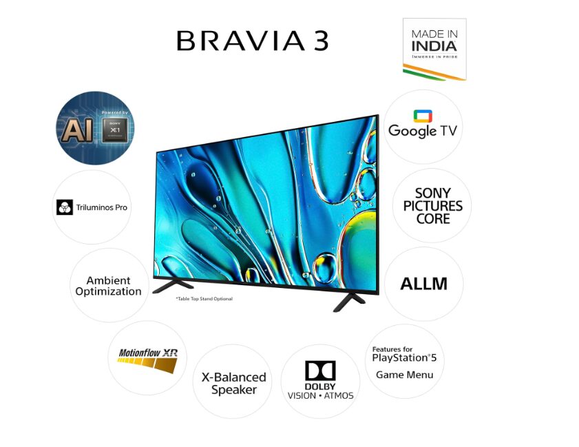 Sony 75S30 75 Inch Smart Google TV Bravia 2024 4K UHD0