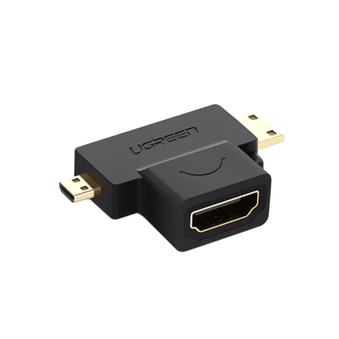 UGREEN Micro HDMI Male + Mini HDMI Male to HDMI Female Adapter - HD129 (UG-20144)0