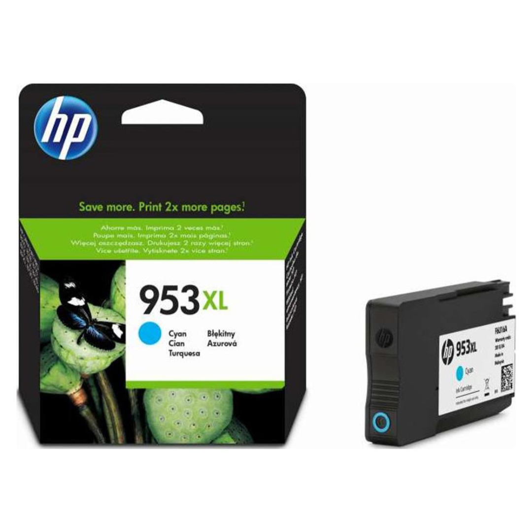 HP 953XL High Yield Cyan Original Ink Cartridge- F6U16AE4