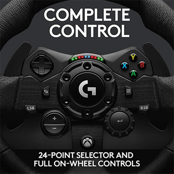 Logitech G923 Racing Wheel and Pedals for Xbox One and PC3