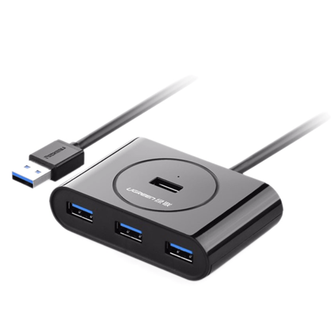 UGREEN 4-Port USB 3.0 Hub with USB-C & USB-A 2-in-1 interface 1M Black – CR113 – UG-408502