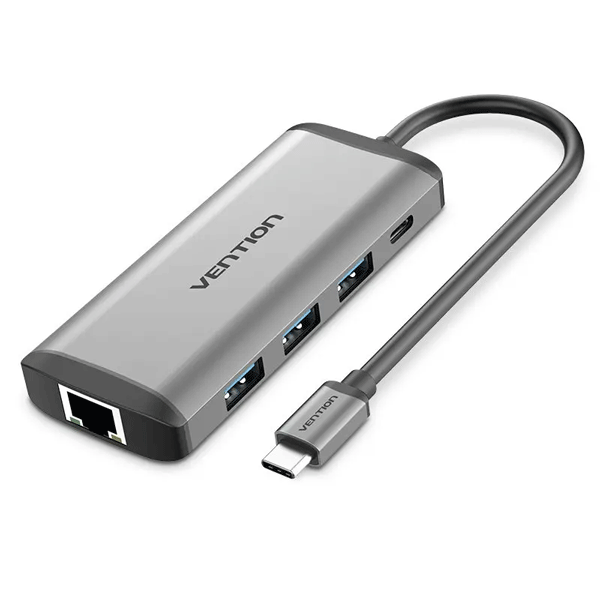 Vention USB Type C To Multi-Function 8-in-1 Docking Station â€“ CNDHB0