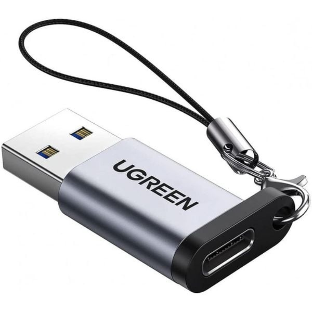 UGREEN USB-A 3.0 Male to USB-C 3.1 Female Adapter Gray - US276 (UG-50533)3