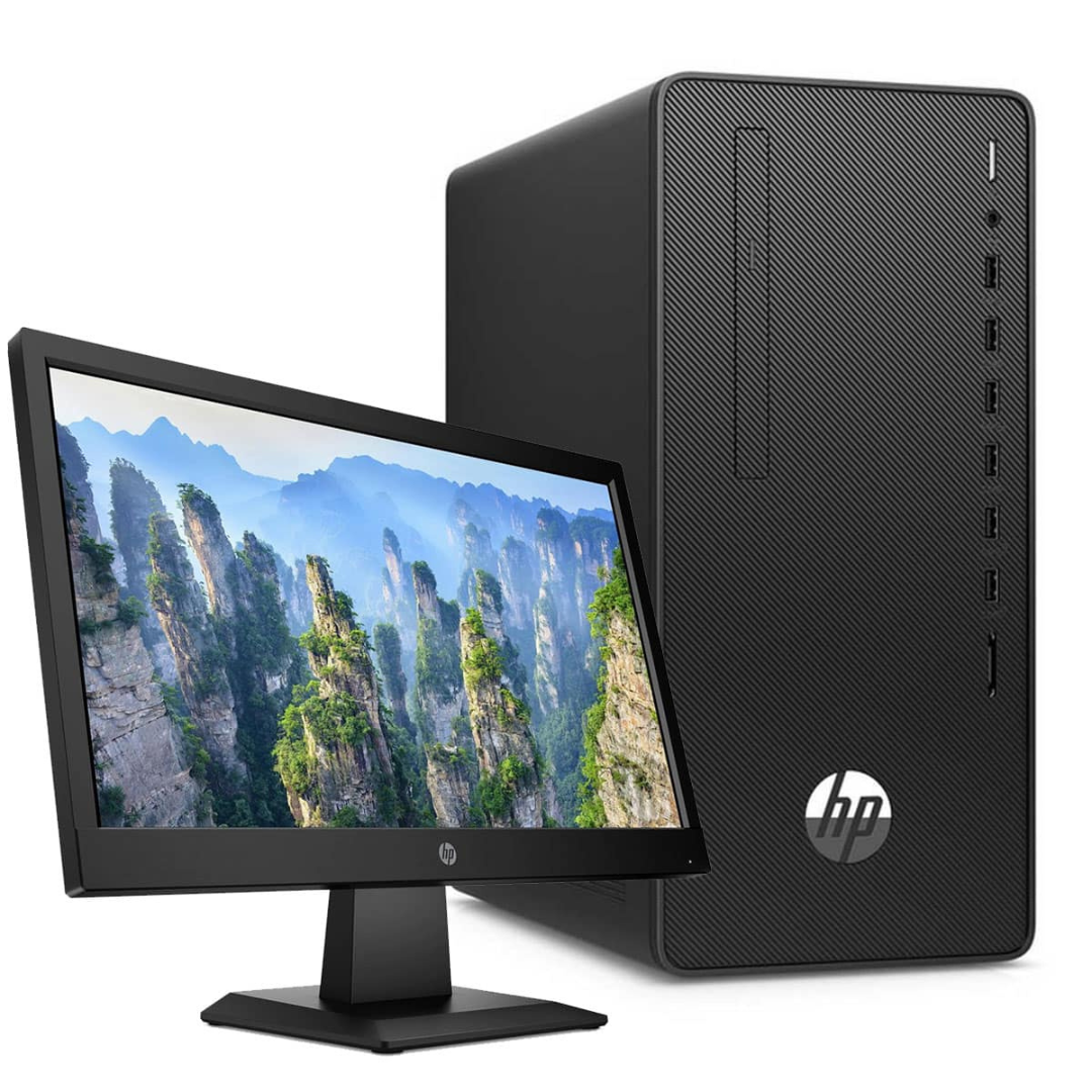 HP 290 G4 Micro tower Core i7-10700 8GB 1TB, DOS + P22V MONITOR 21.5″- 8T2B8ES0