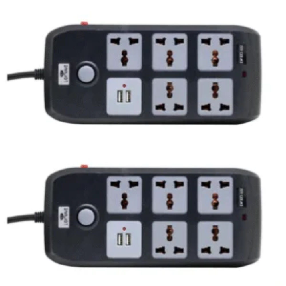 Lightwave 4-Way Extension Socket 3 Metres USB-C-LW EXT 42C1U