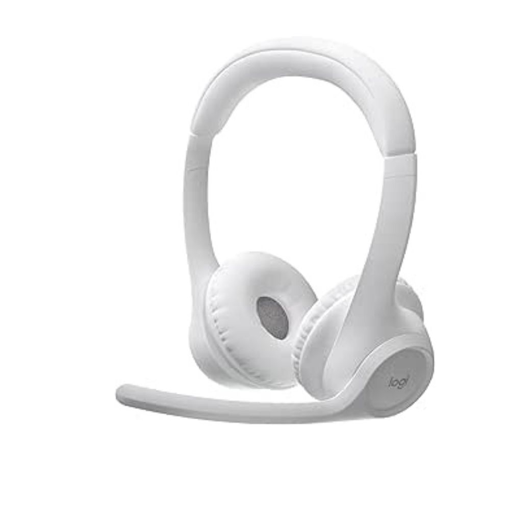 Logitech Zone 300 Bluetooth Headset with Noise Cancelling Mic - Off White - 981-001417