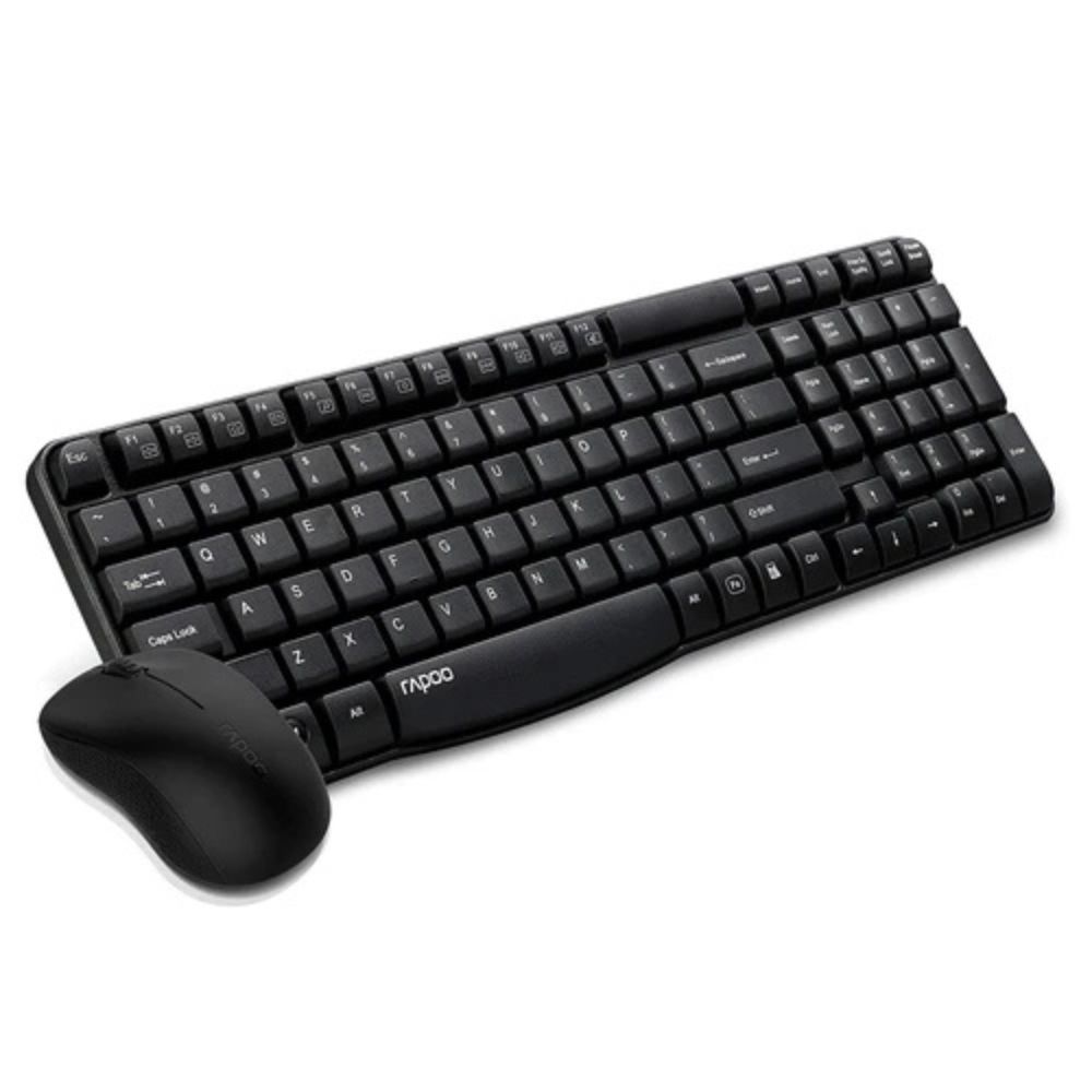 RAPOO X1810 WIRELESS KEYBOARD AND MOUSE COMBO – BLACK