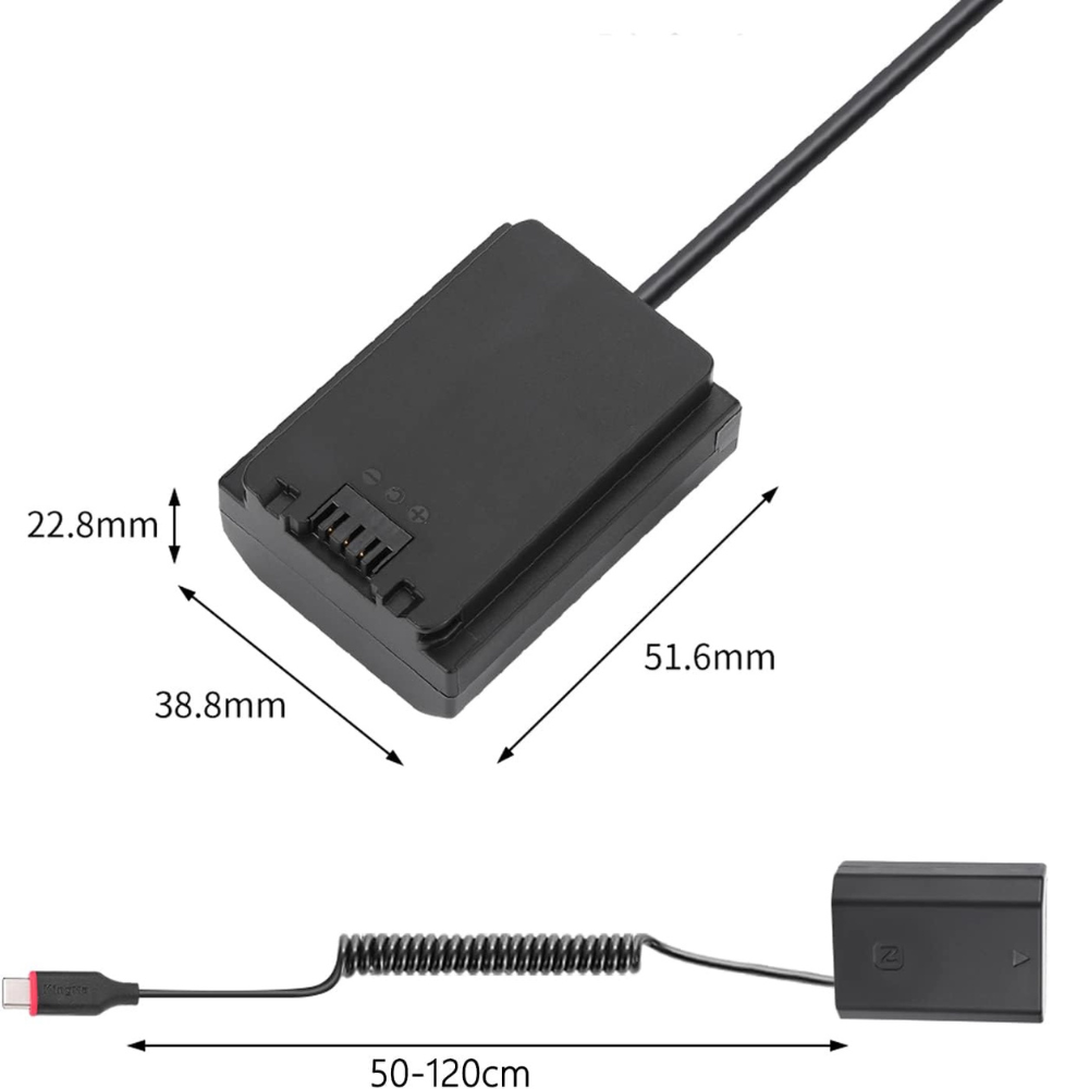 Casi NP-FZ100-TYPE-C Dummy Battery for Sony Cameras3