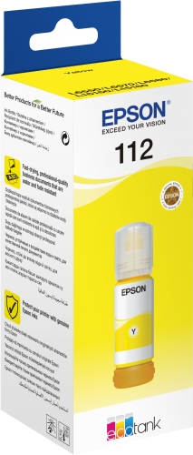 Epson 112 EcoTank Pigment Yellow ink bottle (C13T06C44A)