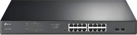 TP-Link 18-Port 10/100/1000Mbps Gigabit Easy Smart Switch with 16-Port PoE+ – TL-SG1218MPE2