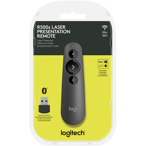 Logitech R500s Laser Presentation Remote - 910-0058433