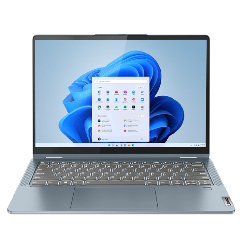  Lenovo IdeaPad Flex 5 14IAU7, Core i7 1255U, 16GB, 512GB SSD, Windows 11 Home in S mode, 14″ WUXGA Touch Screen, Stone Blue – 82R70046UE2