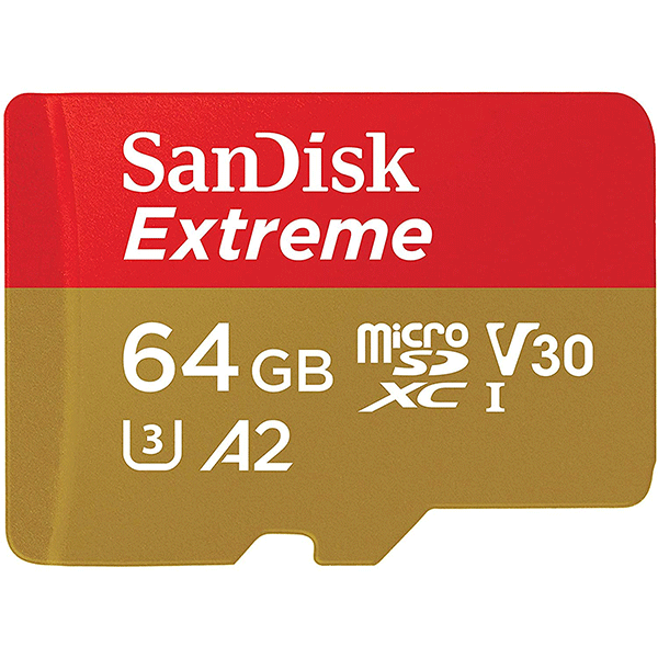 SanDisk 64GB Extreme UHS-I microSDXC Memory Card with SD Adapter (SDSQXA2-064G-GN6AA)2