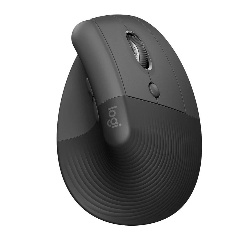 Logitech Lift Vertical Wireless and Bluetooth Mouse - Graphite - 910-006473