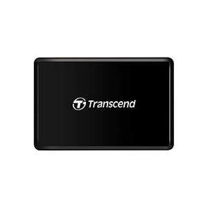 Transcend Card Reader USB 3.1 Black - Micro SD, SD and Compact Flash - (TS-RDF8K2)