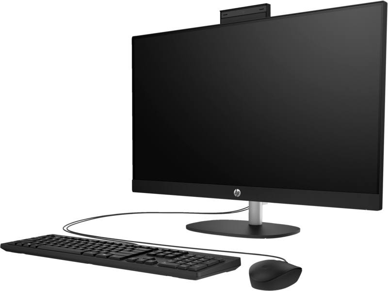 HP All-in-One 27-cr1004nh PC, Intel Core Ultra 7 155U, 16GB DDR5 5600, 512GB PCIe NVMe M.2 SSD, FreeDOS, 27