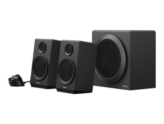 Logitech Z333 2.1 Multimedia Speaker System with Subwoofer, Rich Bold Sound, 80 Watts Peak Power, Strong Bass
