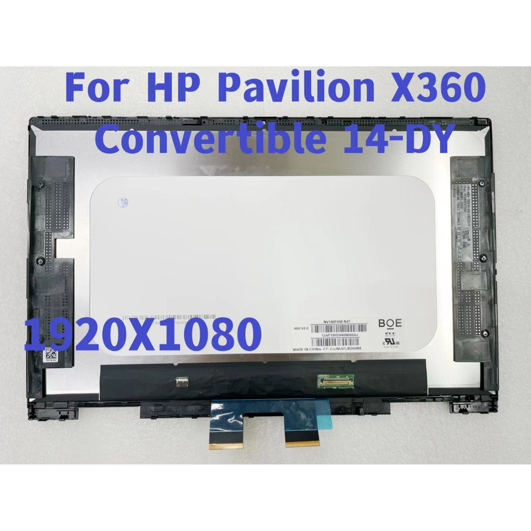 HP Pavilion X360 Convertible 14-DY 14DY 14M-DY Display Touch Screen Digitizer Assembly Frame FHD Replacement(1920x1080)4