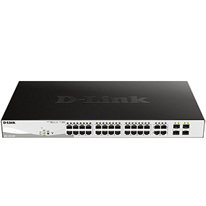 D-Link 28-Port Gigabit Smart Managed PoE Switch- DGS-1210-28P