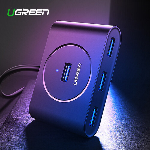 UGREEN 4-Port USB 3.2 Gen 1 Hub (Black)-UG-202904