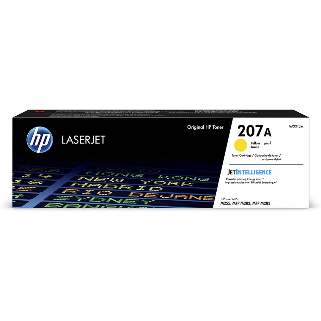 HP 207A Yellow Original LaserJet Toner Cartridge- W2212A0