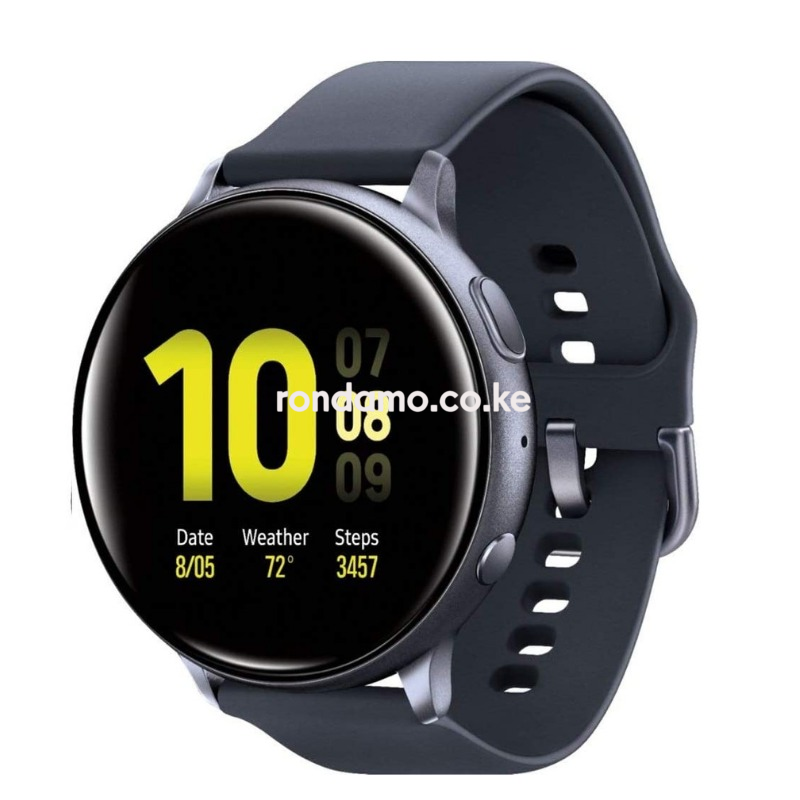 samsung galaxy watch active2 silicon strap aluminum bezel bluetooth aqua black r820 44mm Best online electronics shopping site in Kenya Rondamo Technologies Digitizing Your World 0700301269