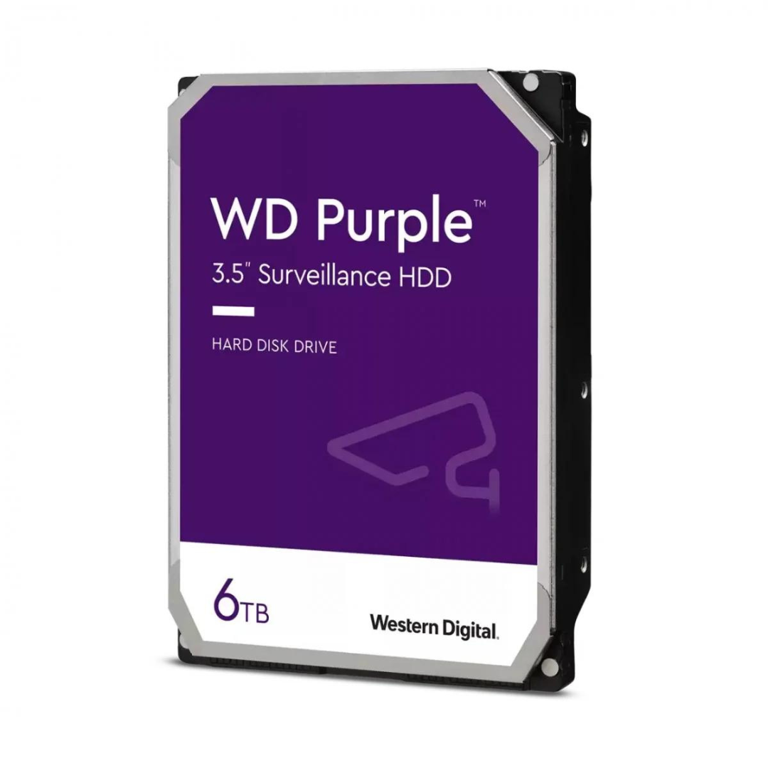 WD Purple Surveillance Hard Drive 6 TB, 256 MB Cache 3.5 Inch– WD64PURZ0