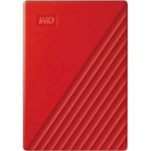 WD 4TB My Passport Portable External Hard Drive HDD, USB 2.0 Compatible, Red - WDBPKJ0040BRD-WESN