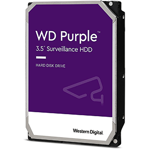 Western Digital 8TB WD Purple Surveillance Internal Hard Drive HDD - 7200 RPM, SATA 6 Gb/s, 256 MB Cache, 3.5