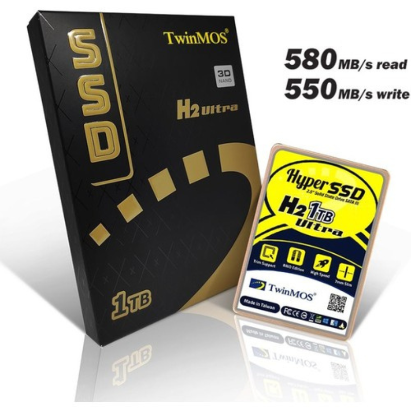  Twinmos H2 Ultra 2.5″ SATA Internal SSD 1TB – TM1000GH2U4