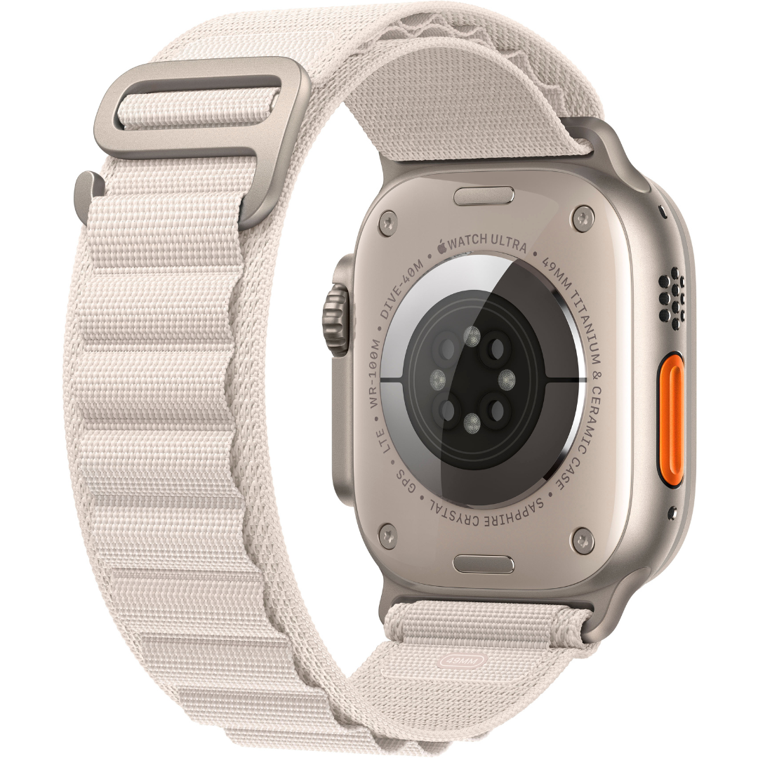 Apple Watch Ultra [GPS + Cellular 49mm] Smart Watch w/Rugged Titanium Case & Midnight Ocean Band4