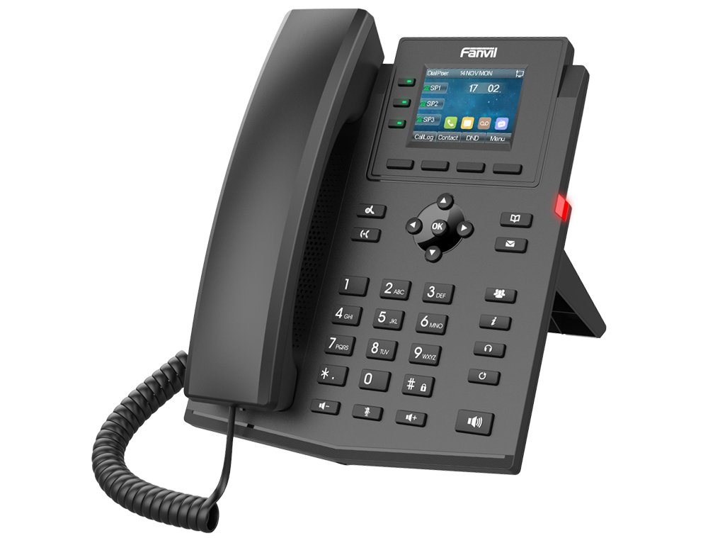 Fanvil X303P Enterprise IP Phone with 4 SIP Lines & PoE3