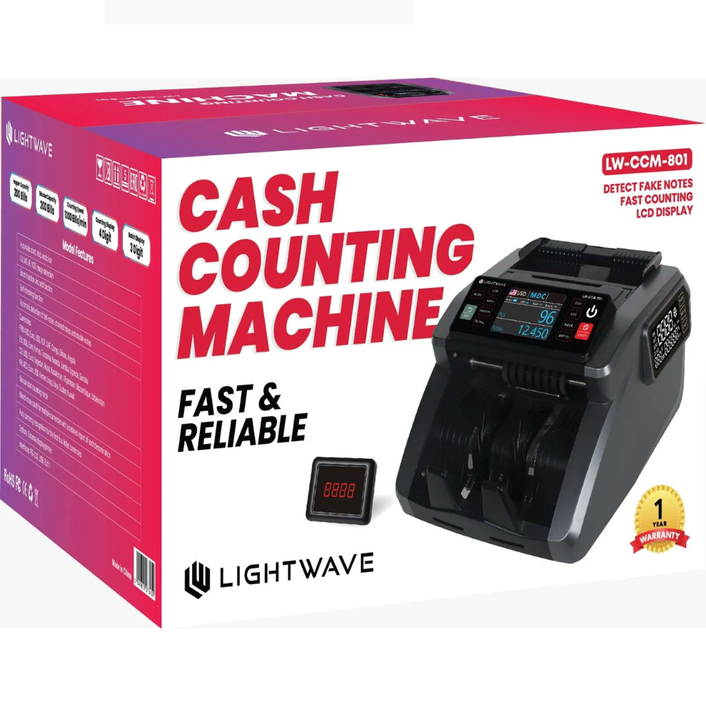 Light Wave Touch Screen Cash Counting Machine-LW-CCM-801