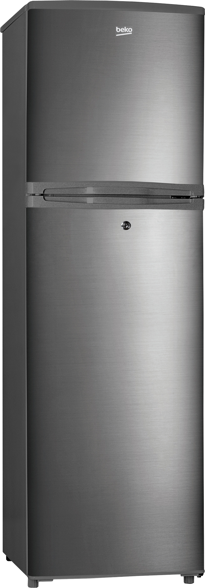 Beko BAD230 KE 166L Double Door Fridge – Inox, Direct Cool0