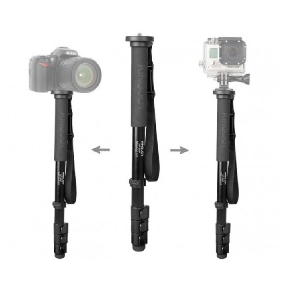 Kingjoy MP208F black Flip Lock Monopod