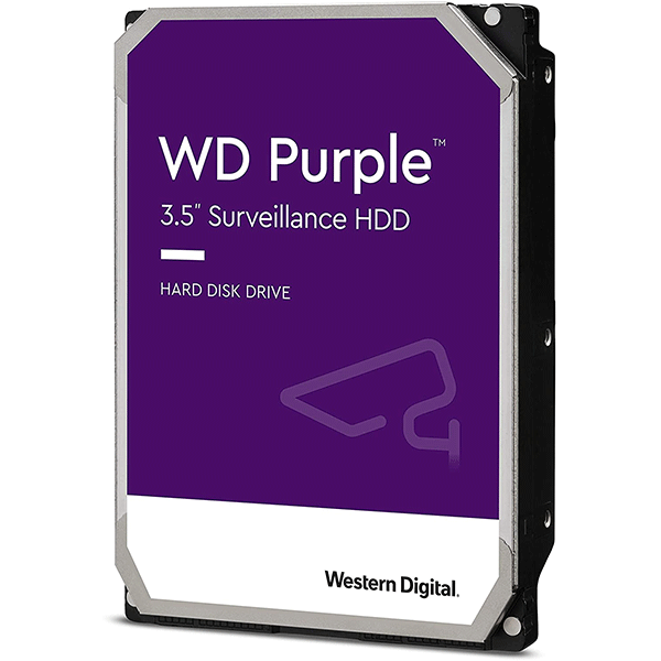 Western Digital 6TB WD Purple Surveillance Internal Hard Drive HDD - 5400 RPM, SATA 6 Gb/s, 128 MB Cache, 3.5
