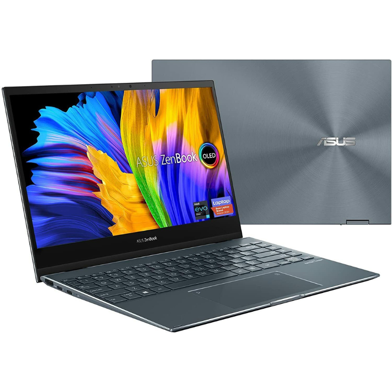 ASUS ZenBook Flip 13 OLED Ultra Slim Convertible Laptop 13.3” OLED FHD Touch Screen Core i7-1165G7 CPU Intel Iris Xe 16GB RAM 512GB SSD Win 11 Home-90NB0RZ1-M00CJ04
