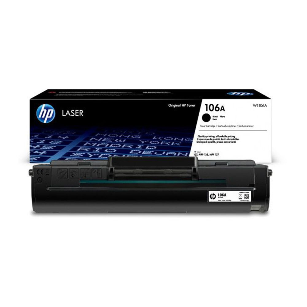 HP 106A Black Original Laser Toner Cartridge- W1106A4
