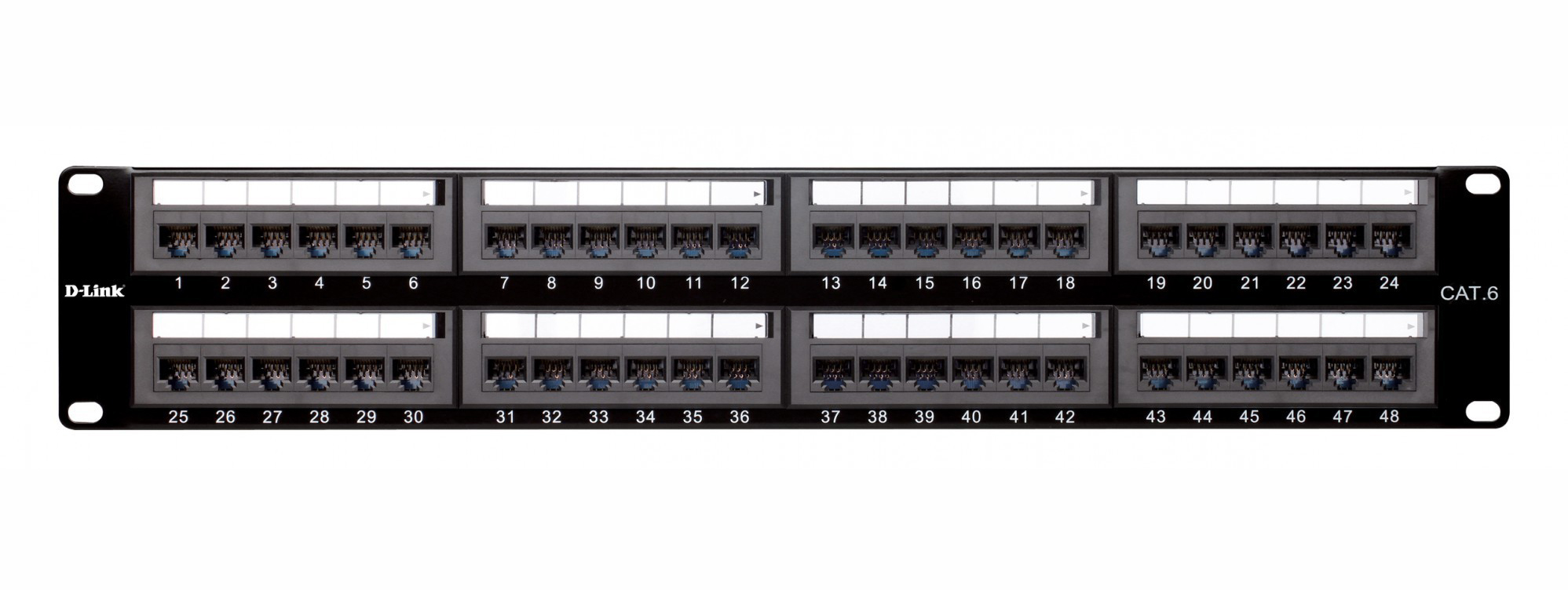 D-Link NPP-C61BLK481 – 48-Port Cat6 Patch Panel 