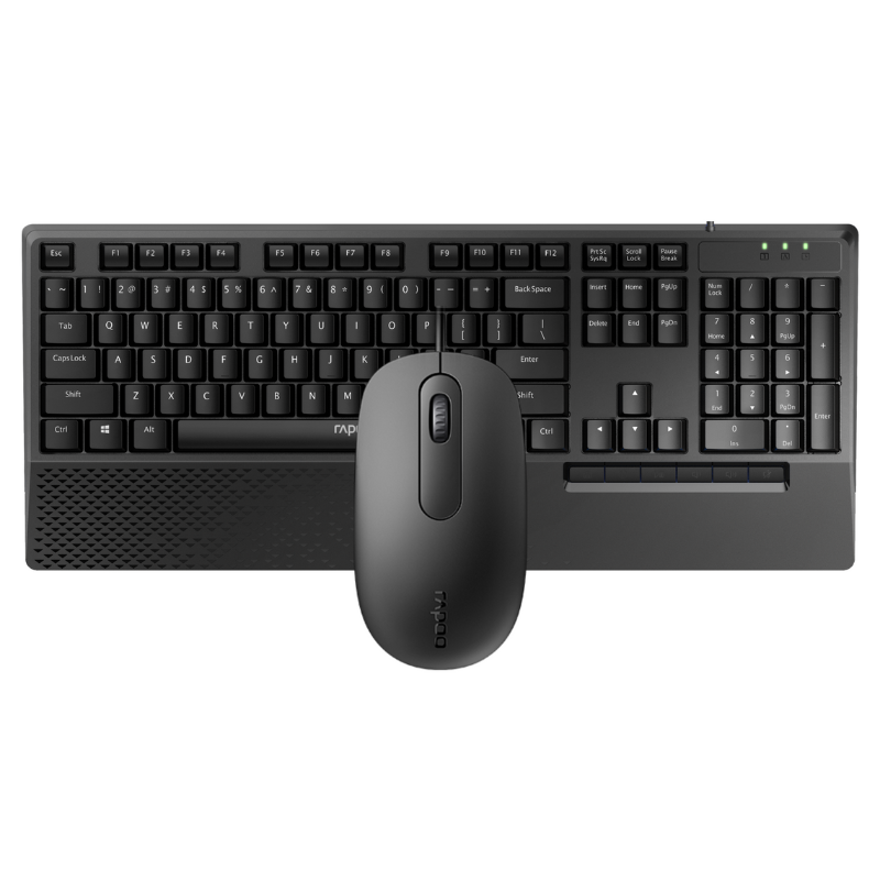 Rapoo Wired Optical Mouse & Keyboard Combo NX20002