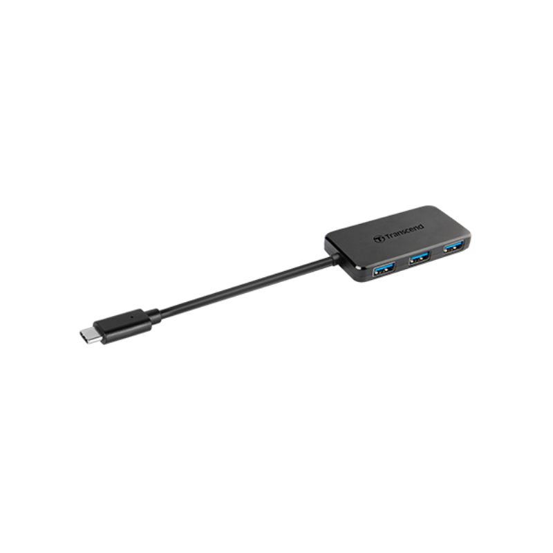 Transcend 4-Port HUB USB 3.1 Gen 1 Type C, Black – TS-HUB2C4