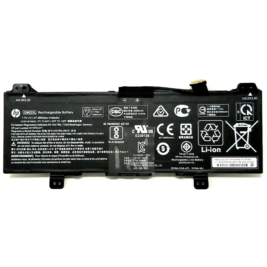 47.3Wh HP Chromebook 14a-na0150nr 14a-na0160nr battery- GM02XL3