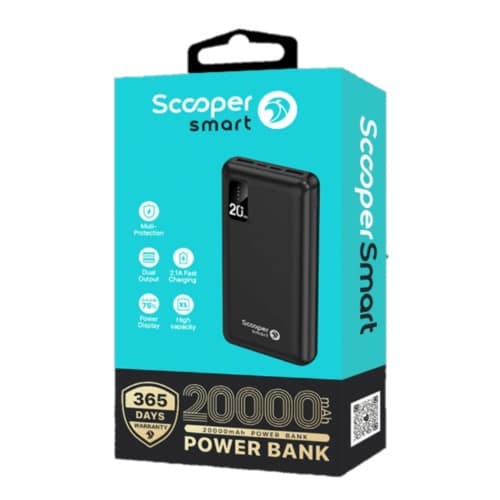 Scooper Smart SPB-012 Powerbank 20,000mAh Capacity0