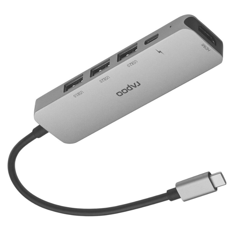 RAPOO XD100C MULTIFUNCTION (5 IN 1) USB ADAPTER 