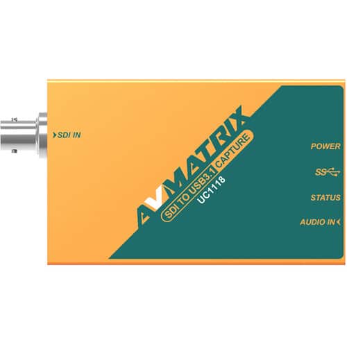 AVMATRIX UC1118 SDI to USB 3.1 Type-C Video Capture Card