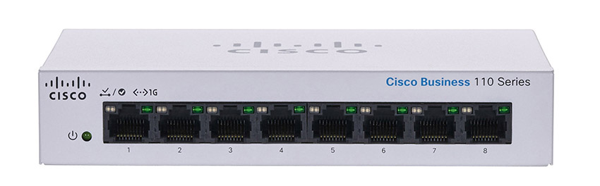 Cisco CBS UNMANAGED 8-PORT GIGABIT SWITCH DESKTOP Non POE- CBS110-8T-D-UK0